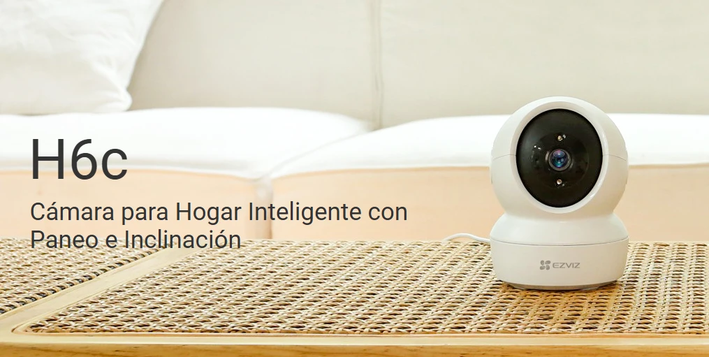 Cámara interior EZVIZ H6c con paneo e inclinación