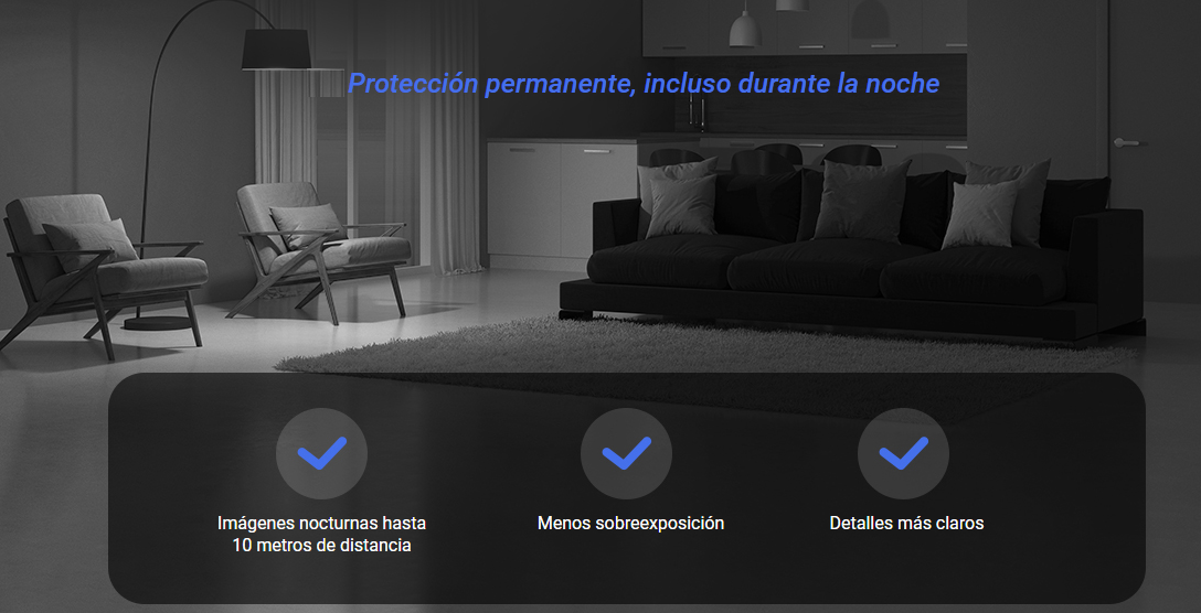 EZVIZ H6c: imágenes nocturnas hasta 10 metros, menos sobreexposición y detalles más claros