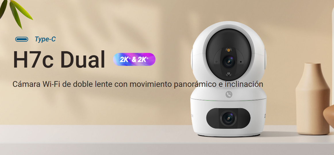 Cámara interior EZVIZ H7c Dual de doble lente 2K+ y 2K+