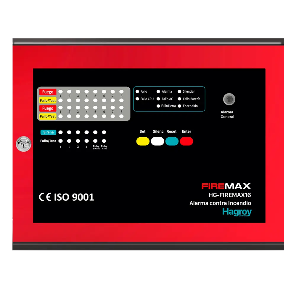 Panel contra incendio FIREMAX 16 zonas