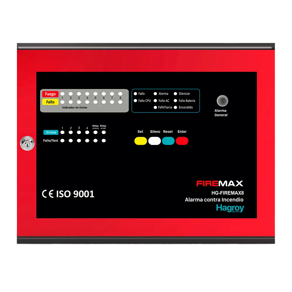 Panel contra incendio FIREMAX 8 zonas