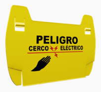 Letrero de advertencia para cerco eléctrico Hagroy