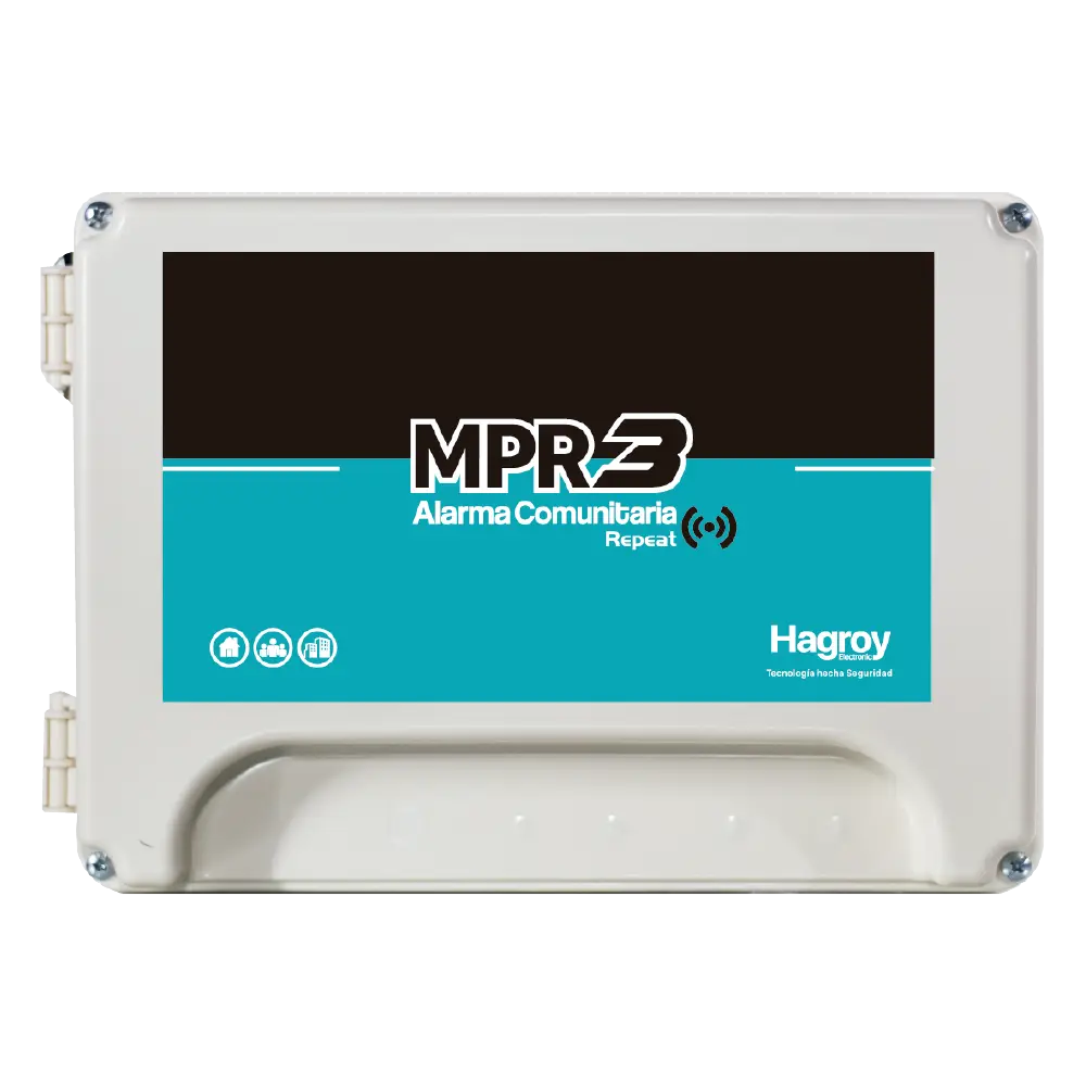 Repetidor para alarma comunitaria MPR3 Hagroy