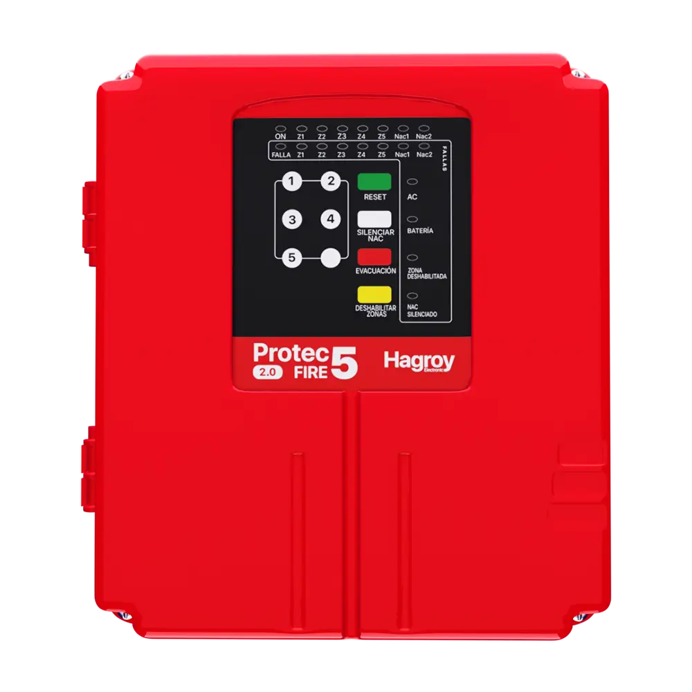 Panel contra incendio PROTEC FIRE 5 zonas